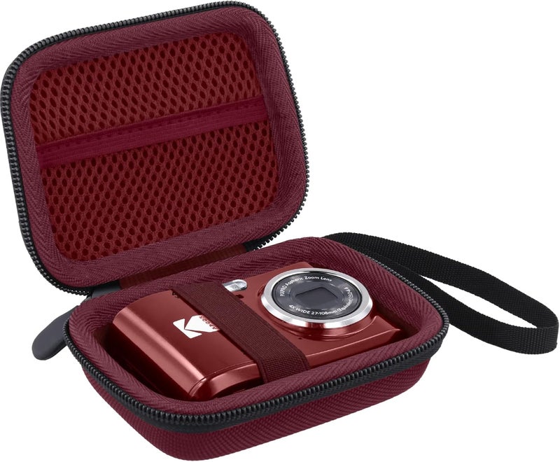 Baval for KODAK PIXPRO Friendly Zoom FZ55/FZ45/FZ43 16MP Digital Camera Hard Carrying Storage Case(Only Red Case) - Image 2